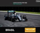 Lewis Hamilton, Mercedes, 2015 Brezilya Grand Prix, ikinci sırada